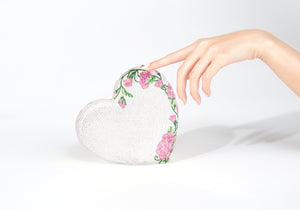 Heart Rose Vine Silver-2