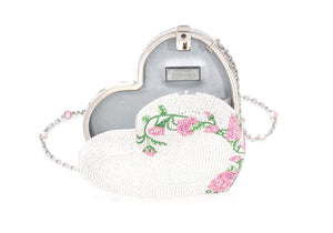 Heart Rose Vine Silver-3