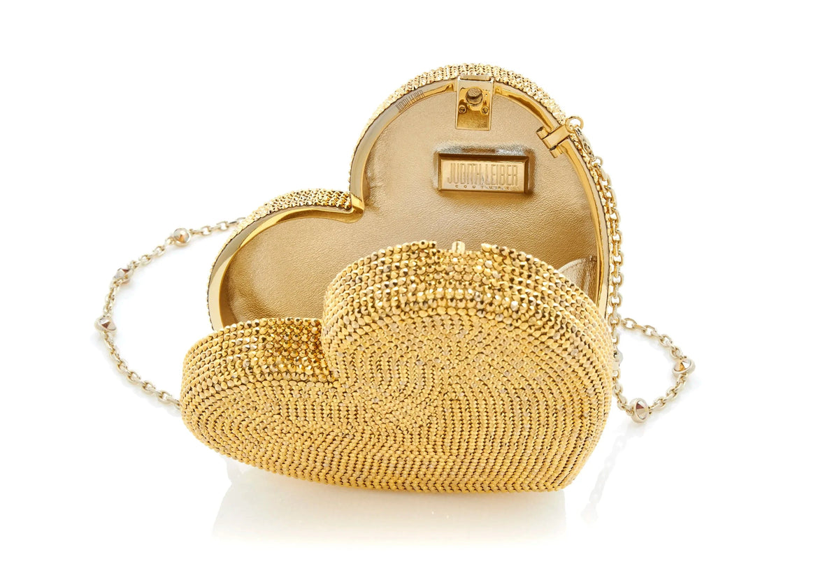 Heart Clutch Gold