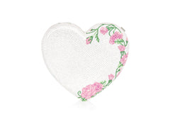 Heart Rose Vine Silver