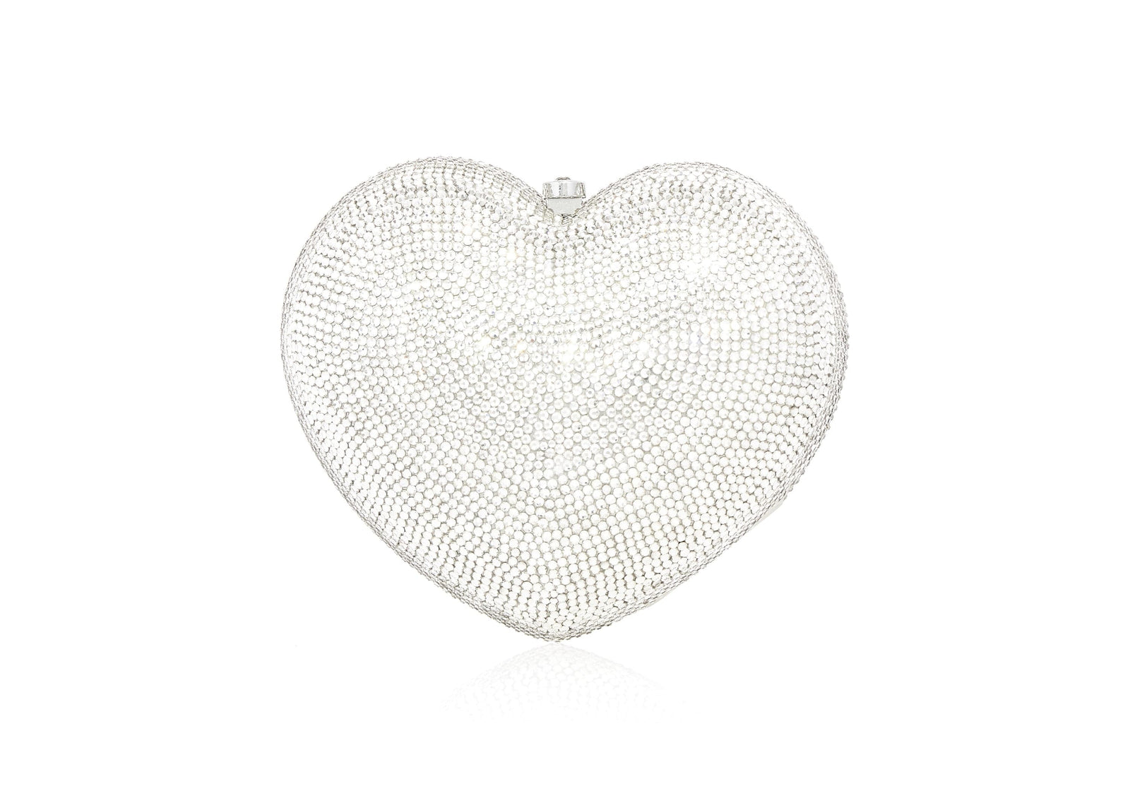 Heart Clutch Silver by Judith Leiber Couture - Howard's DC
