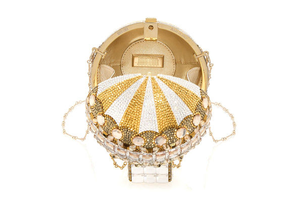 Hot Air Balloon Rozier Gold - Judith Leiber