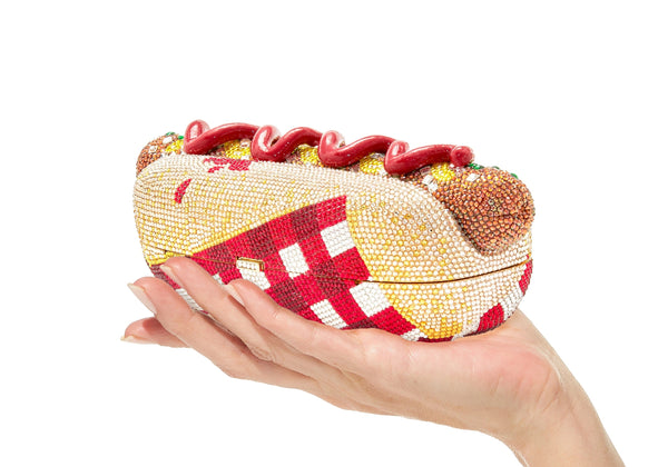 Bedazzled Hot Dog Designer Hot Dog Handbag Judith Leiber