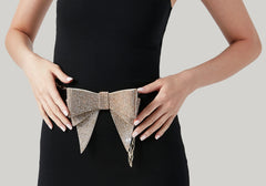 Soft Bow Belt Champagne