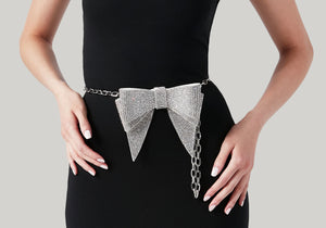 Soft Bow Belt Silver-1