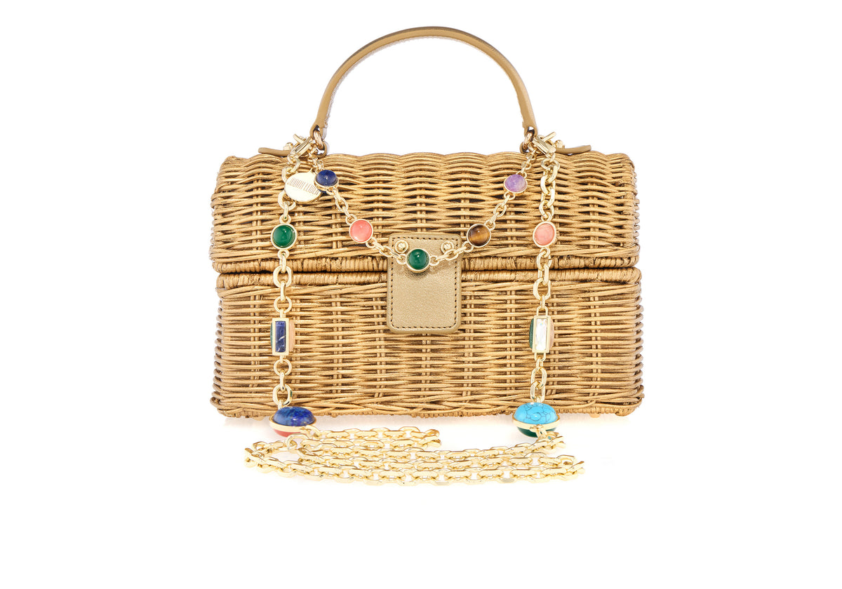 Isla Wicker Basket Champagne