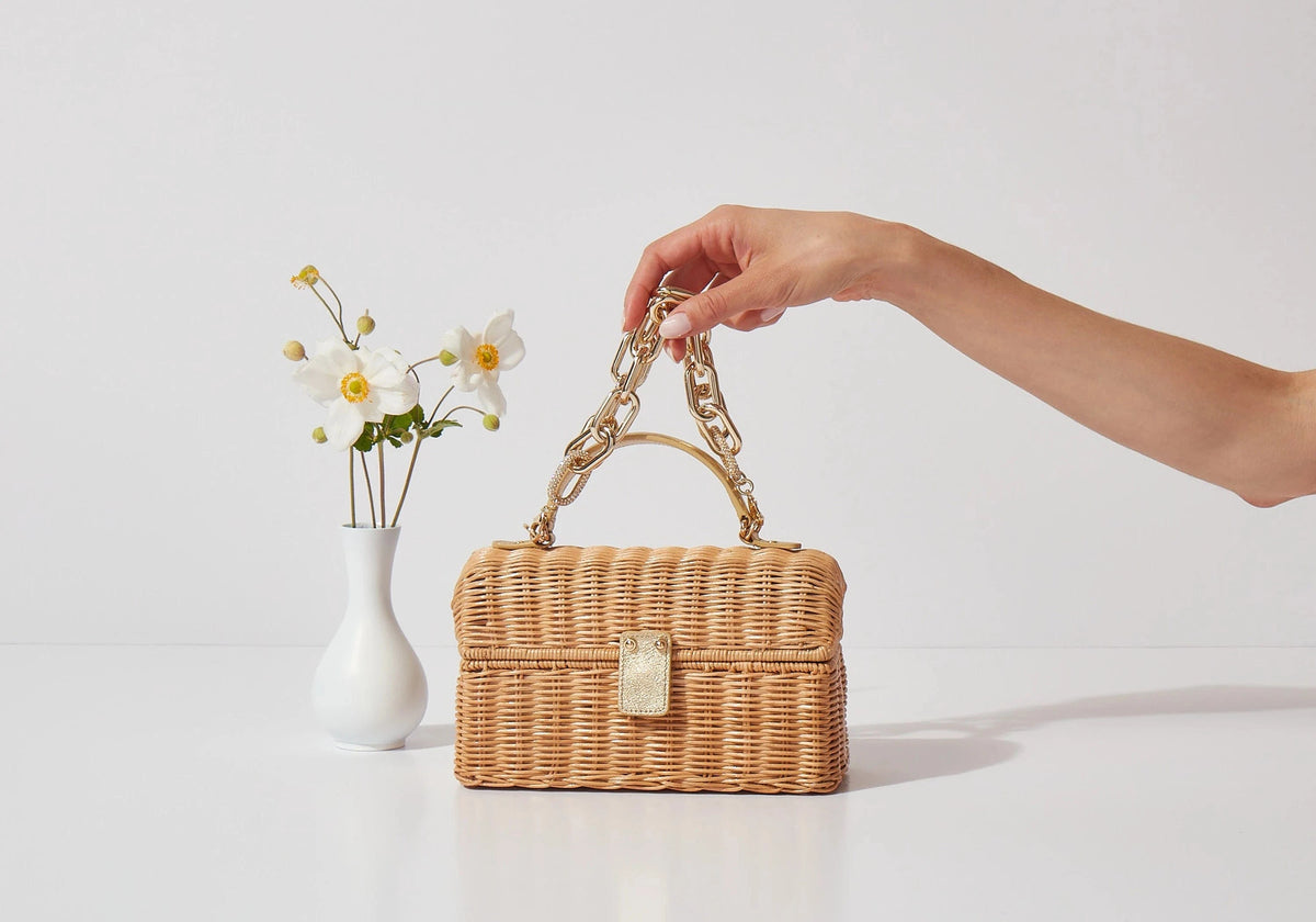 Isla Wicker Basket Natural Bag