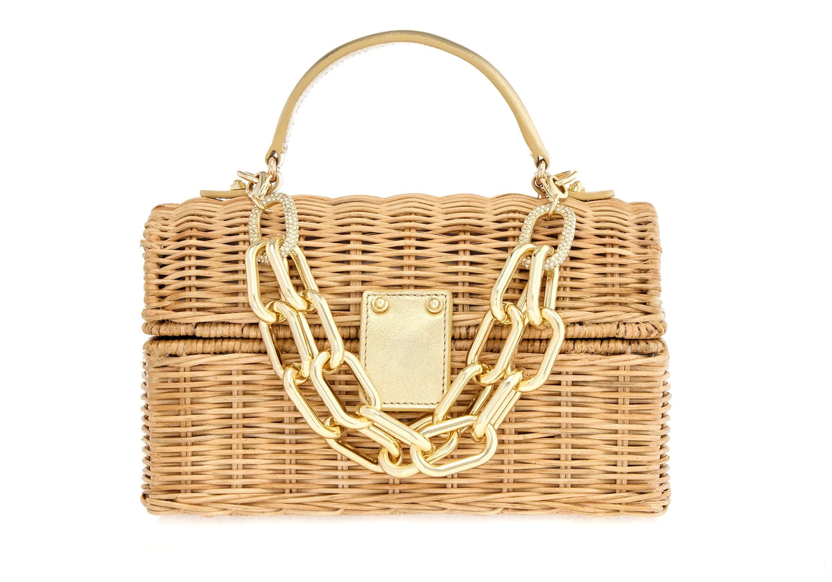 Isla Wicker Basket Natural Bag