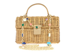 Isla Wicker Basket Champagne