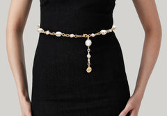 Jeweled Belt Champagne