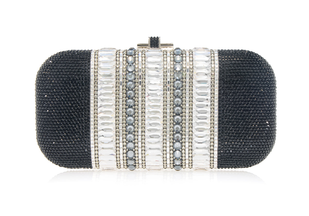Long Slide Gems Silver Black