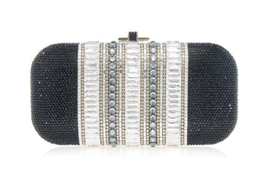 Long Slide Gems Silver Black-1