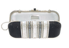 Long Slide Gems Silver Black
