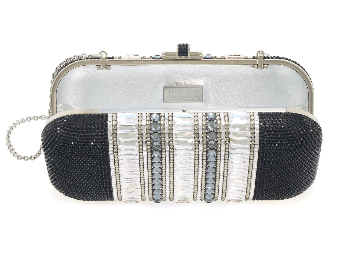 Long Slide Gems Silver Black