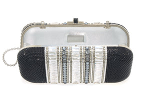 Long Slide Gems Silver Black-3