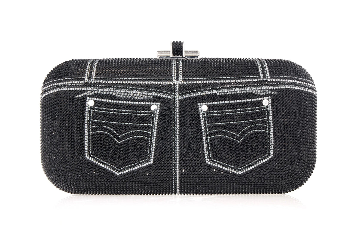 Long Slide Jeans Black Purse