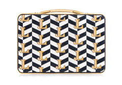 Bespoke Lunch Box Herringbone Monogram