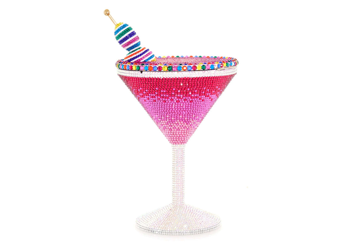 Martini Candy crystal clutch front view