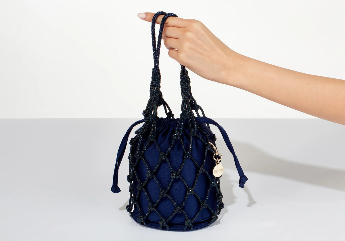 Sparkle Net Pouch Navy