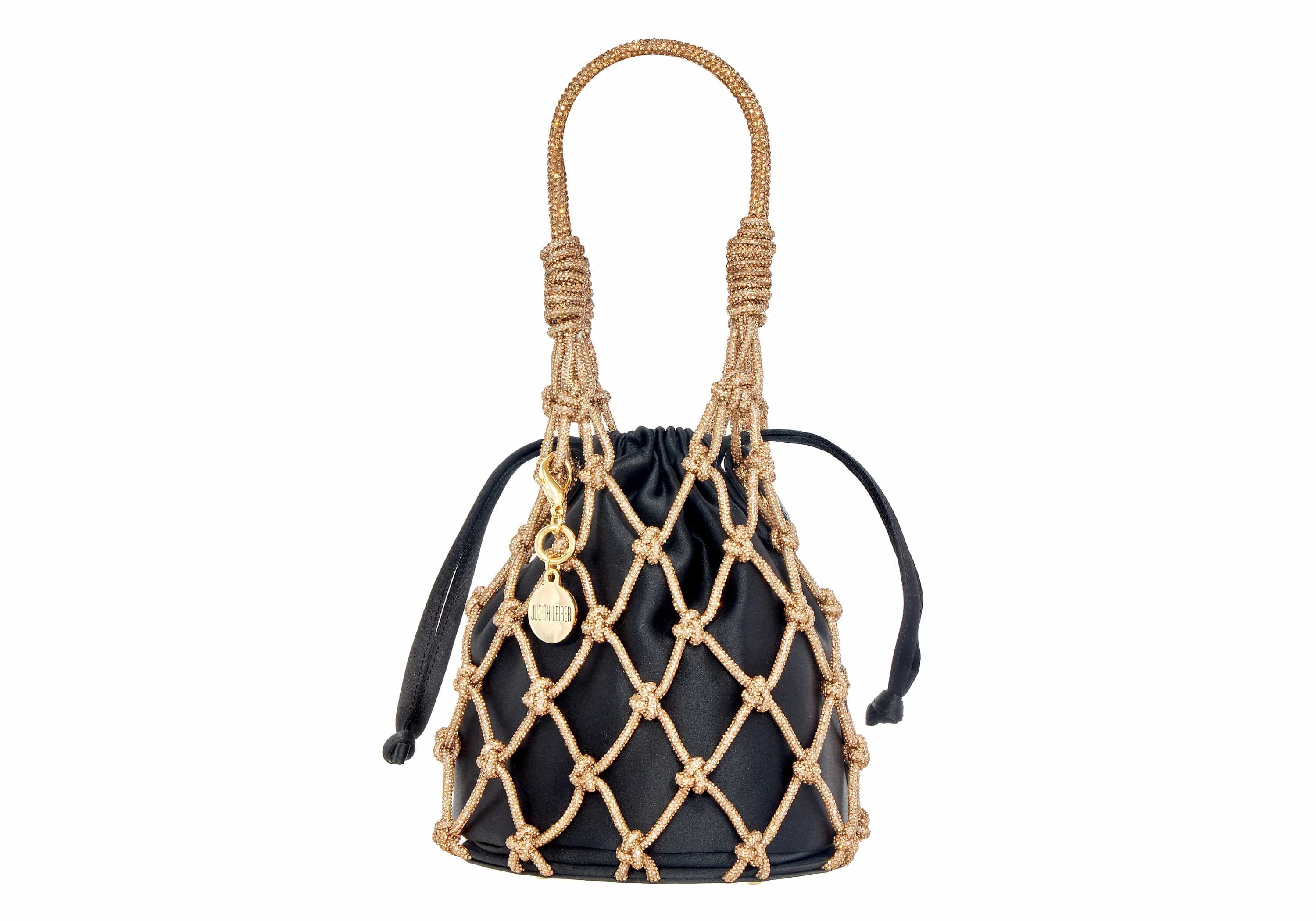 Sparkle Net Pouch Gold Black | Judith Leiber Sparkle Net Pouch Gold Black | Judith Leiber