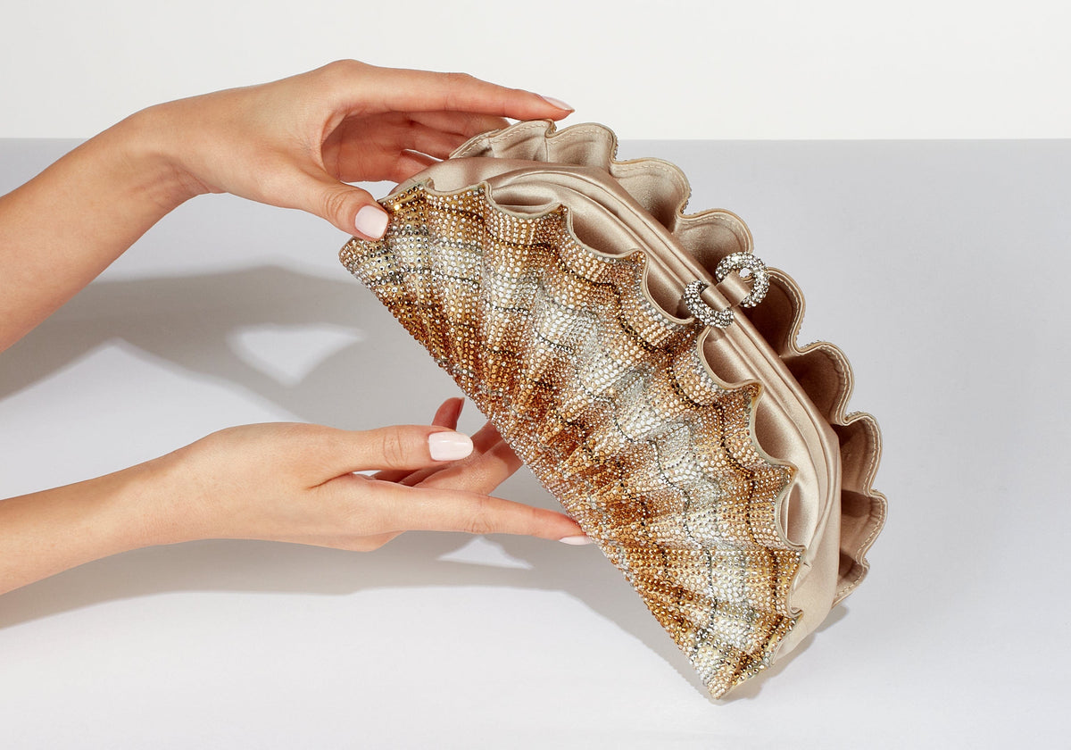 Origami Fan Scallop Gold