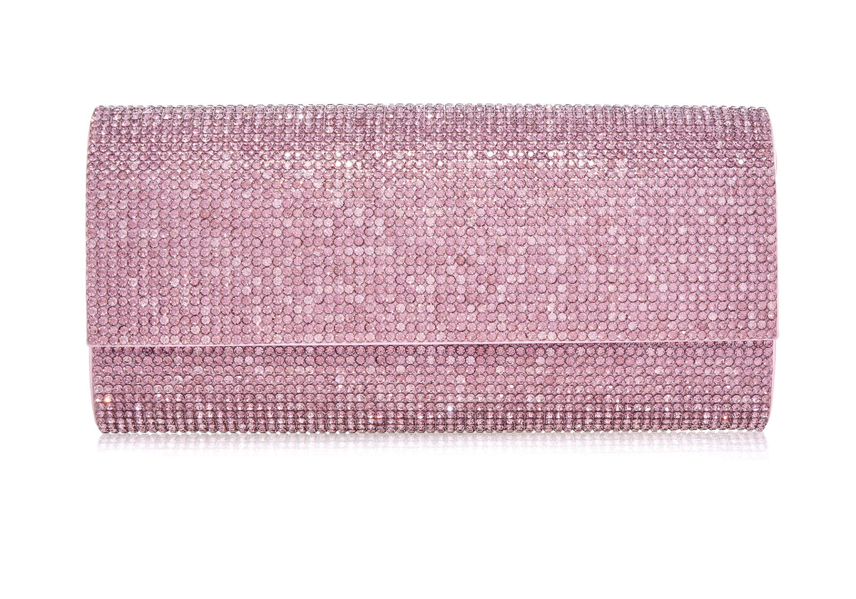 Perry Crystal Light Amethyst Purse front view