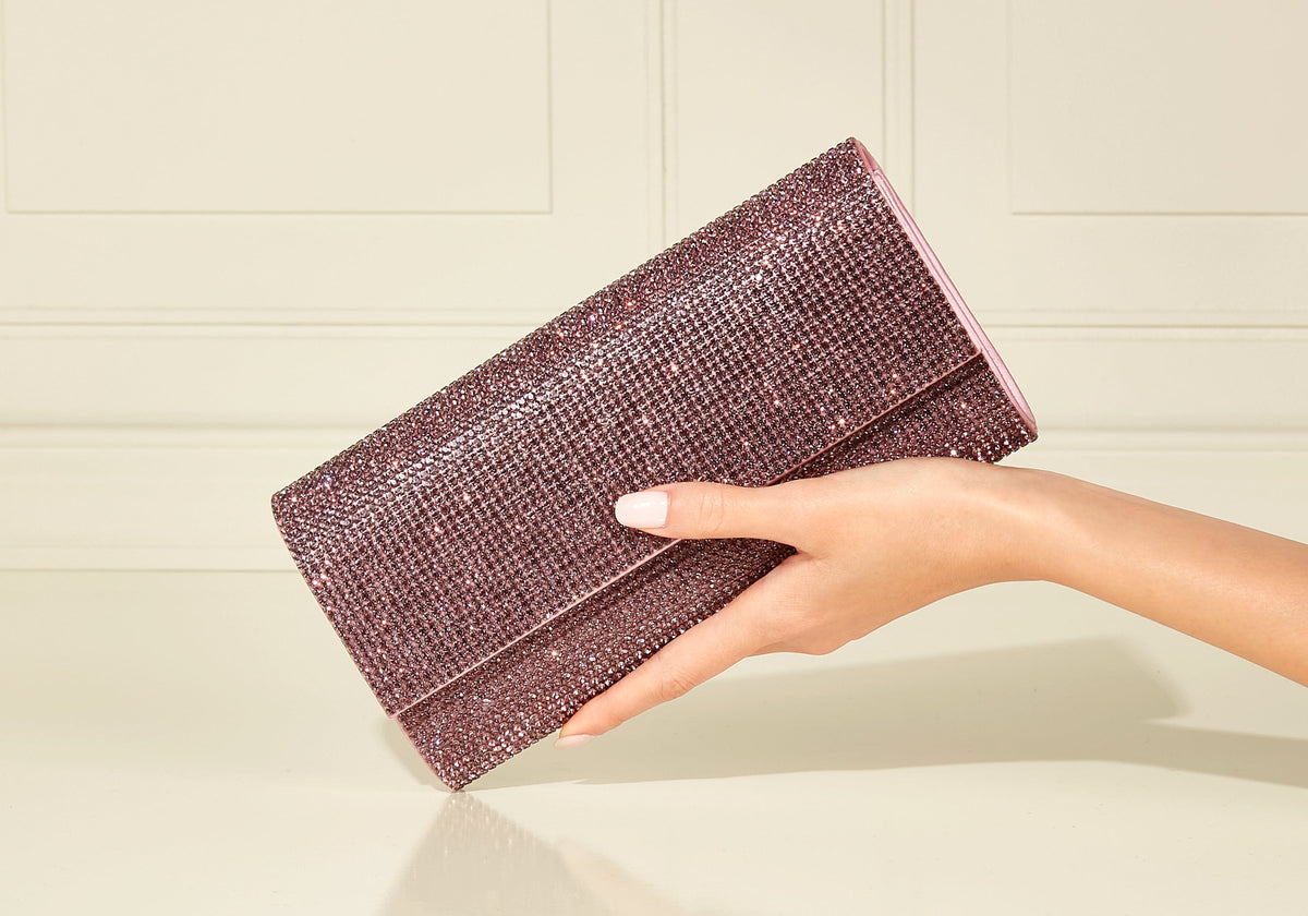 Perry Crystal Light Amethyst Purse