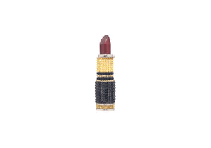 Lipstick Burgundy Glitter Pillbox-1