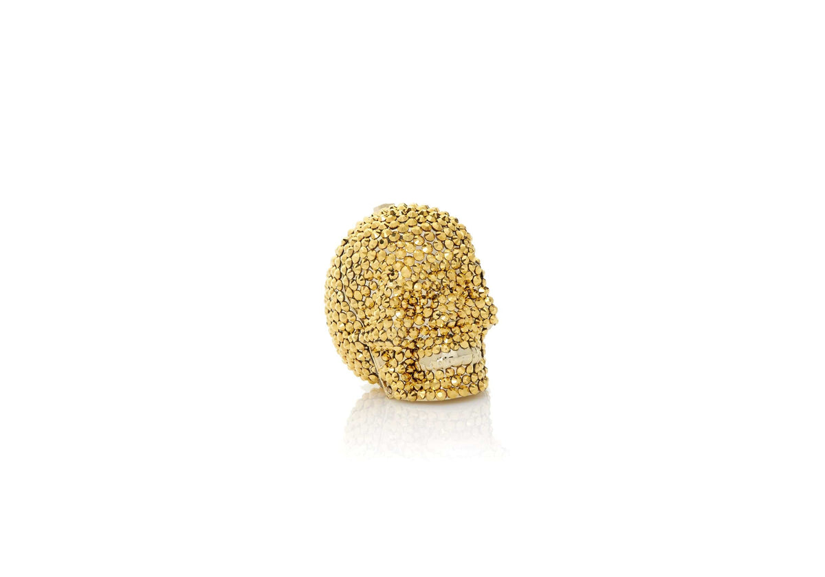 Skull Pillbox Gold