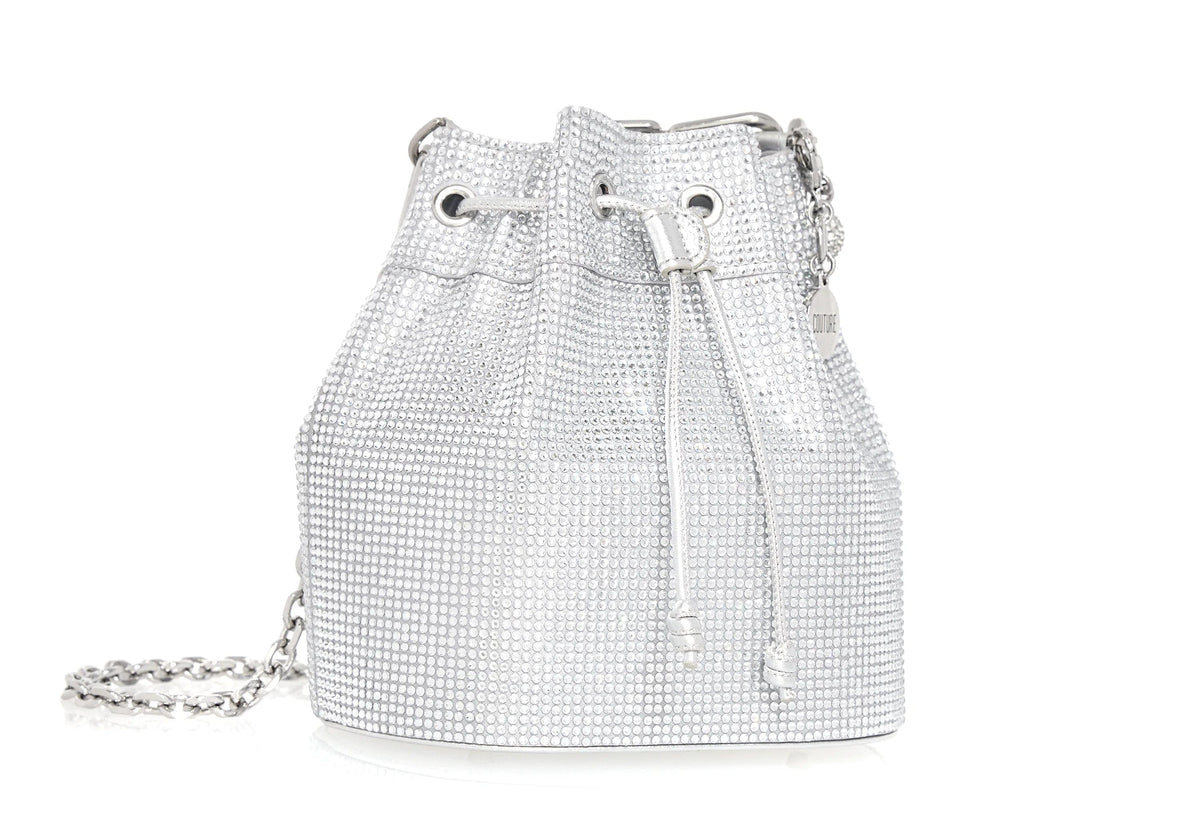 Piper Bucket Silver Drawstring Bag
