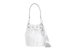 Piper Bucket Silver Drawstring Bag