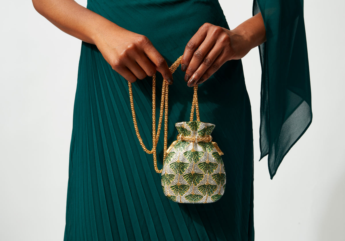 Ginkgo Pouch Green Leaf