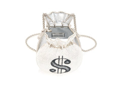 Money Bags Pouch Silver