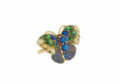 Butterfly Ring Blue