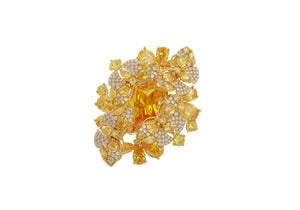 Butterfly Halo Ring Yellow-1