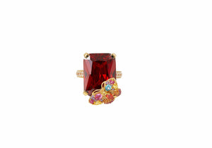 Butterfly Cocktail Ring Multicolor-1