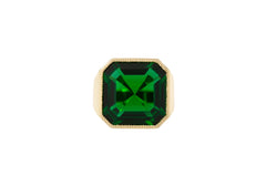 Gem Signet Ring Green