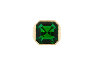 Gem Signet Ring Green-3