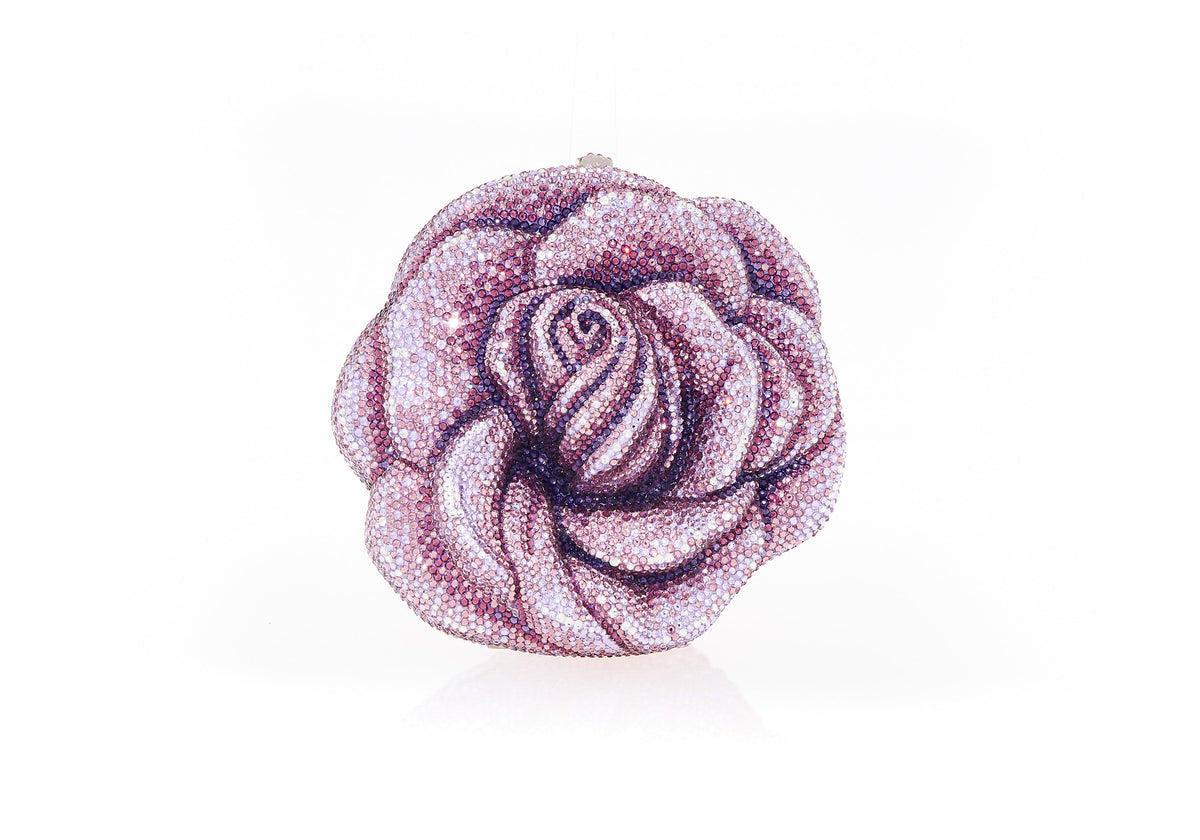 Rose Melody crystal clutch lifestyle view
