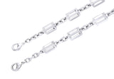 Crossbody Baguette Chain Silver