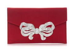 Satin Bow Envelope Red