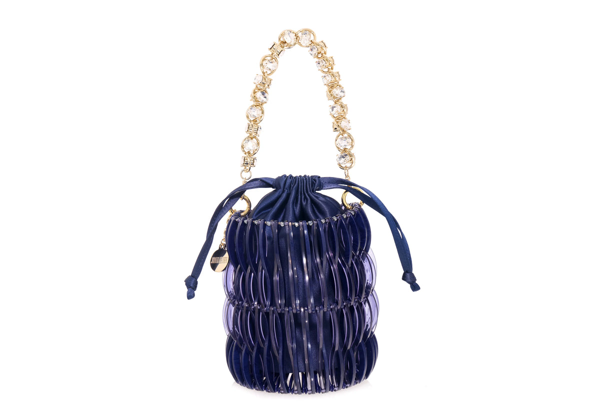 Harper Sodalite resin pouch angle view