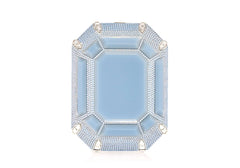 Ring Emerald Cut Blue