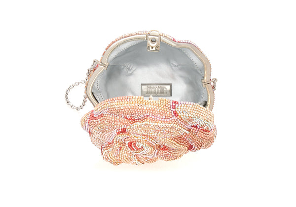 Judith Leiber Apricot Rose Clutch