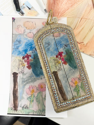 Children's Artwork Rectangle Dome Bespoke-2