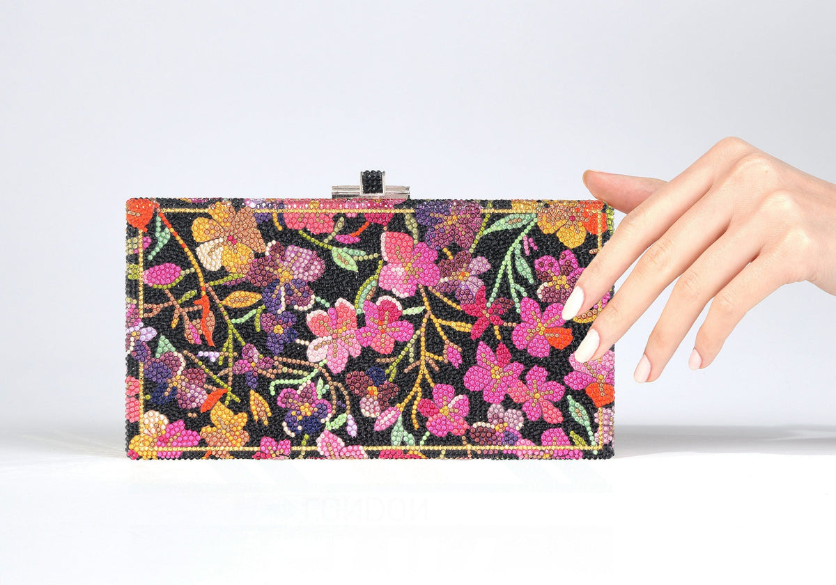 Sleek Rectangle Blazing Flowers