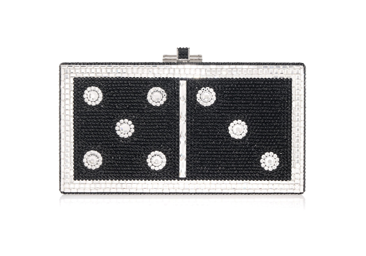 Sleek Rectangle Domino Set crystal clutch additional lifestyle view