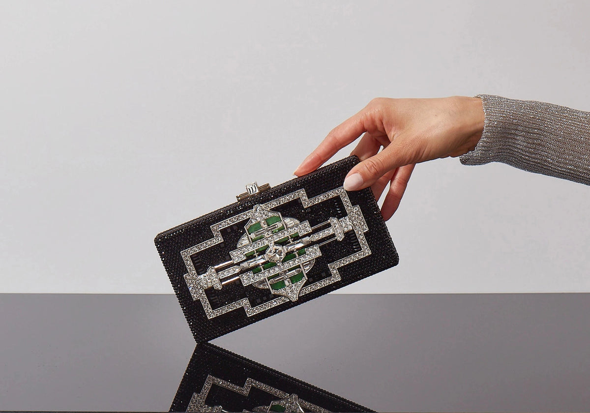 Sleek Rectangle Lillian Black