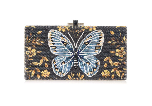 Sleek Rectangle Midnight Butterfly - Judith Leiber Sleek Rectangle Midnight Butterfly - Judith Leiber