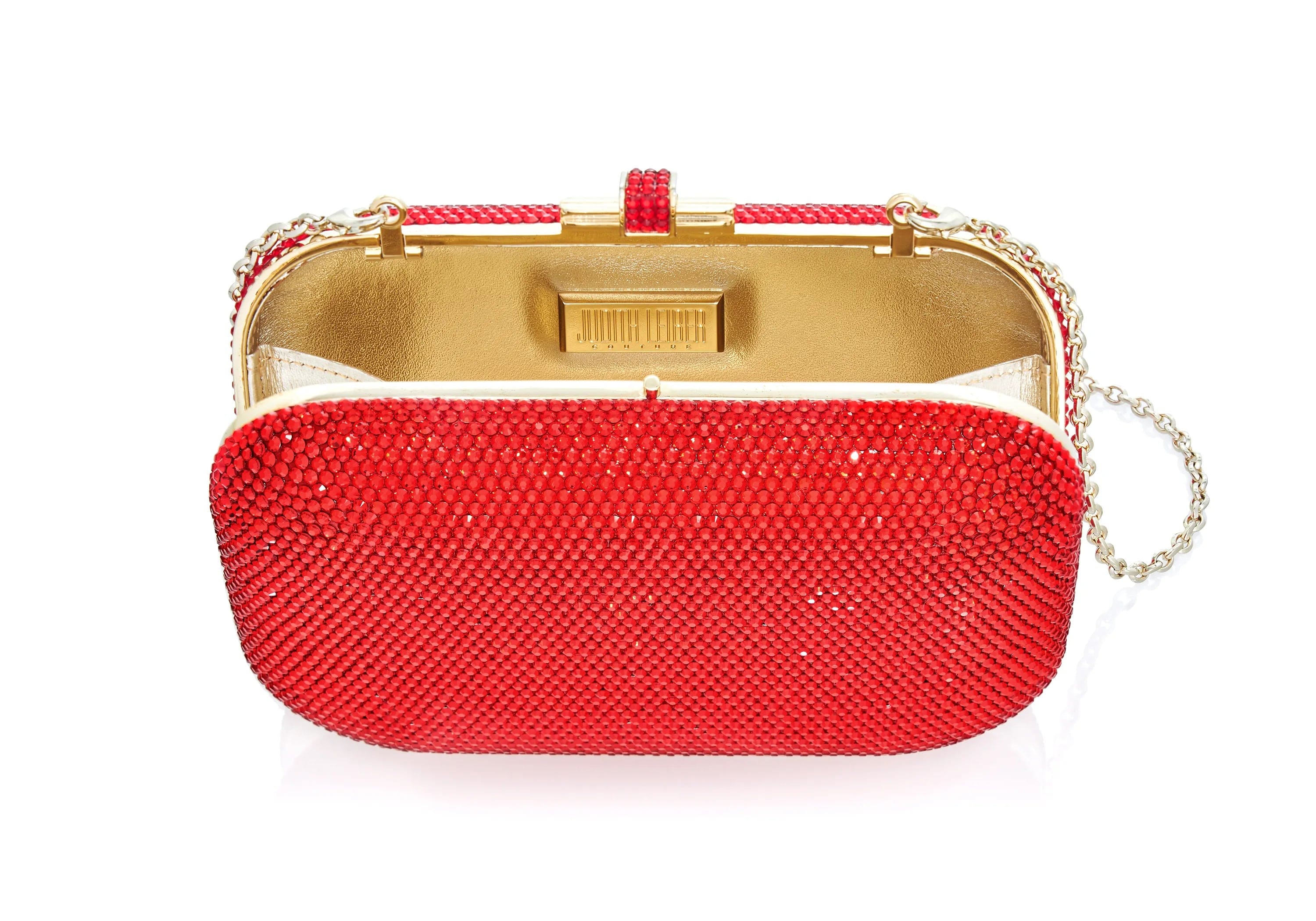 judith leiber Slide Lock Crimson Sale Bags - Main Image